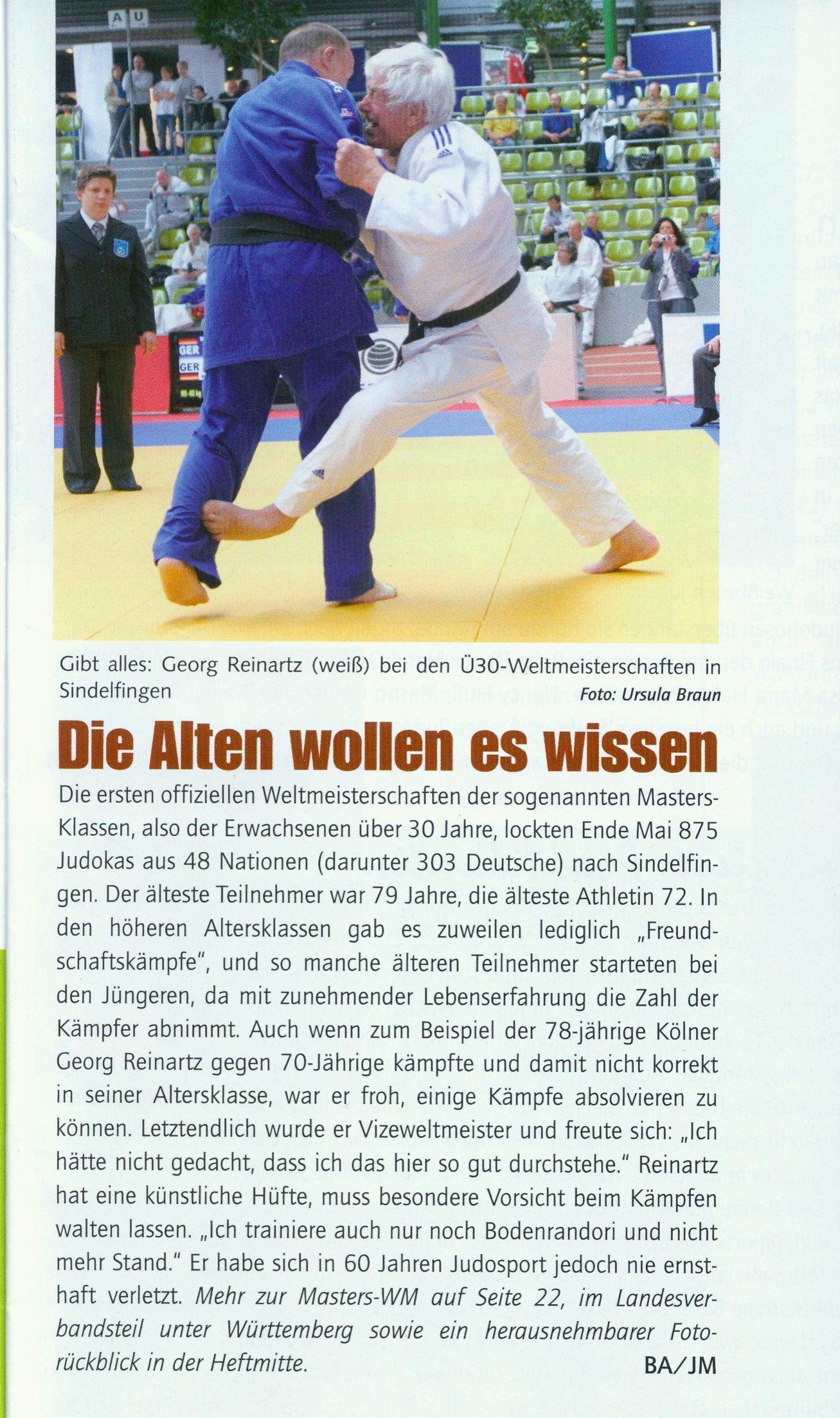 Judo Magazin WM Masters